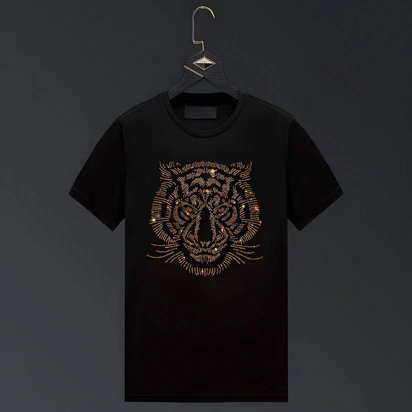 Pack Of 2 Luxury Cotton T-shirts (PARIS+TIGER 1)